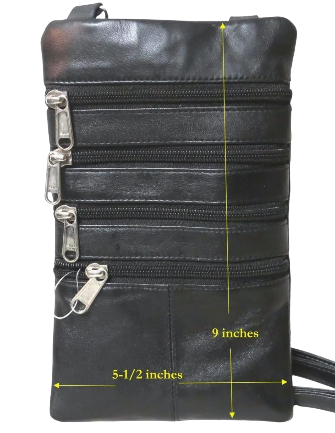 Genuine Leather Women's Slim Cross Body Passport Bag