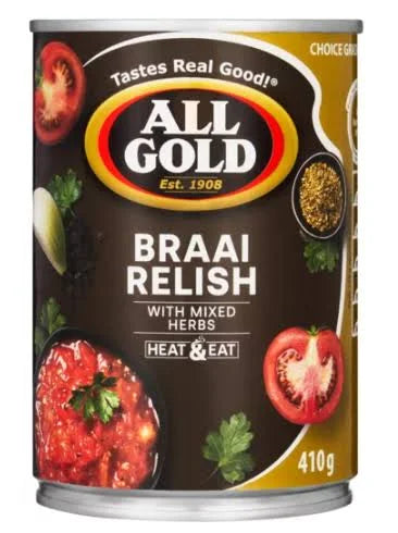 All Gold Braai Relish with Herbs, 410g
