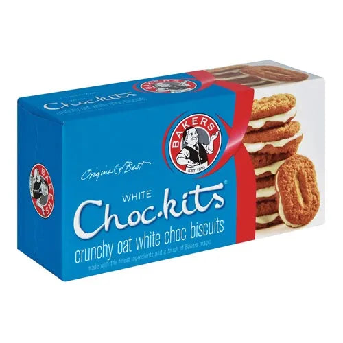 Bakers Chockits Biscuits - White, 200g