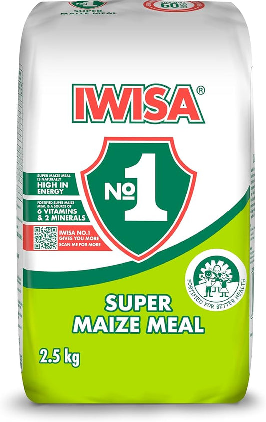 Iwisa Maize Meal (Cornmeal), 2.5kg