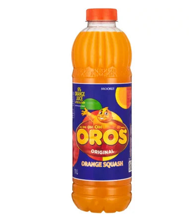 Brookes Oros Orange Squash, 1Lt