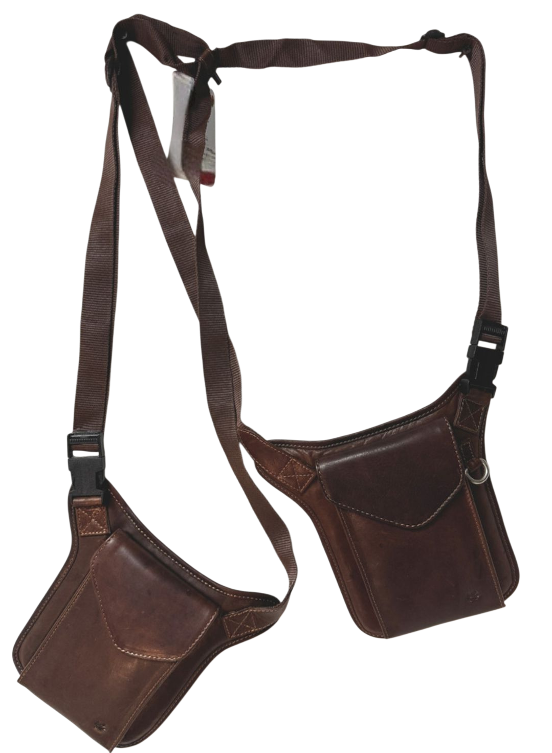 Anti-Theft Genuine Leather Two-Sided Underarm Holster Bag