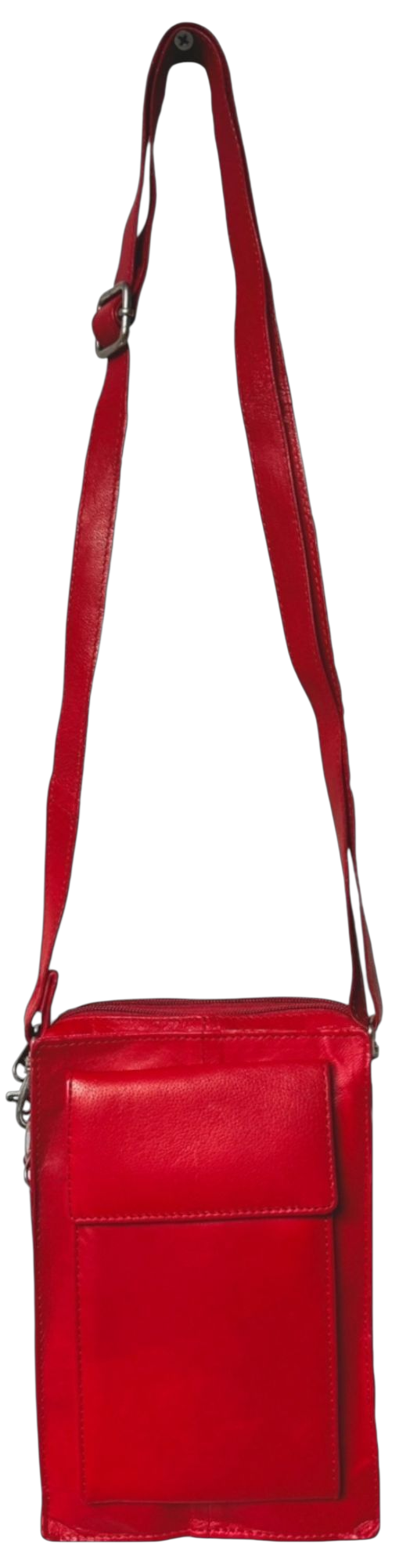 Genuine Leather Shoulder Messenger Organizer Bag