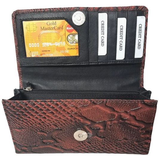 Genuine Leather Ladies RFID Wallet