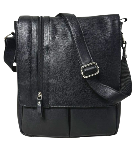 Genuine Leather Vintage Look Messenger Bag