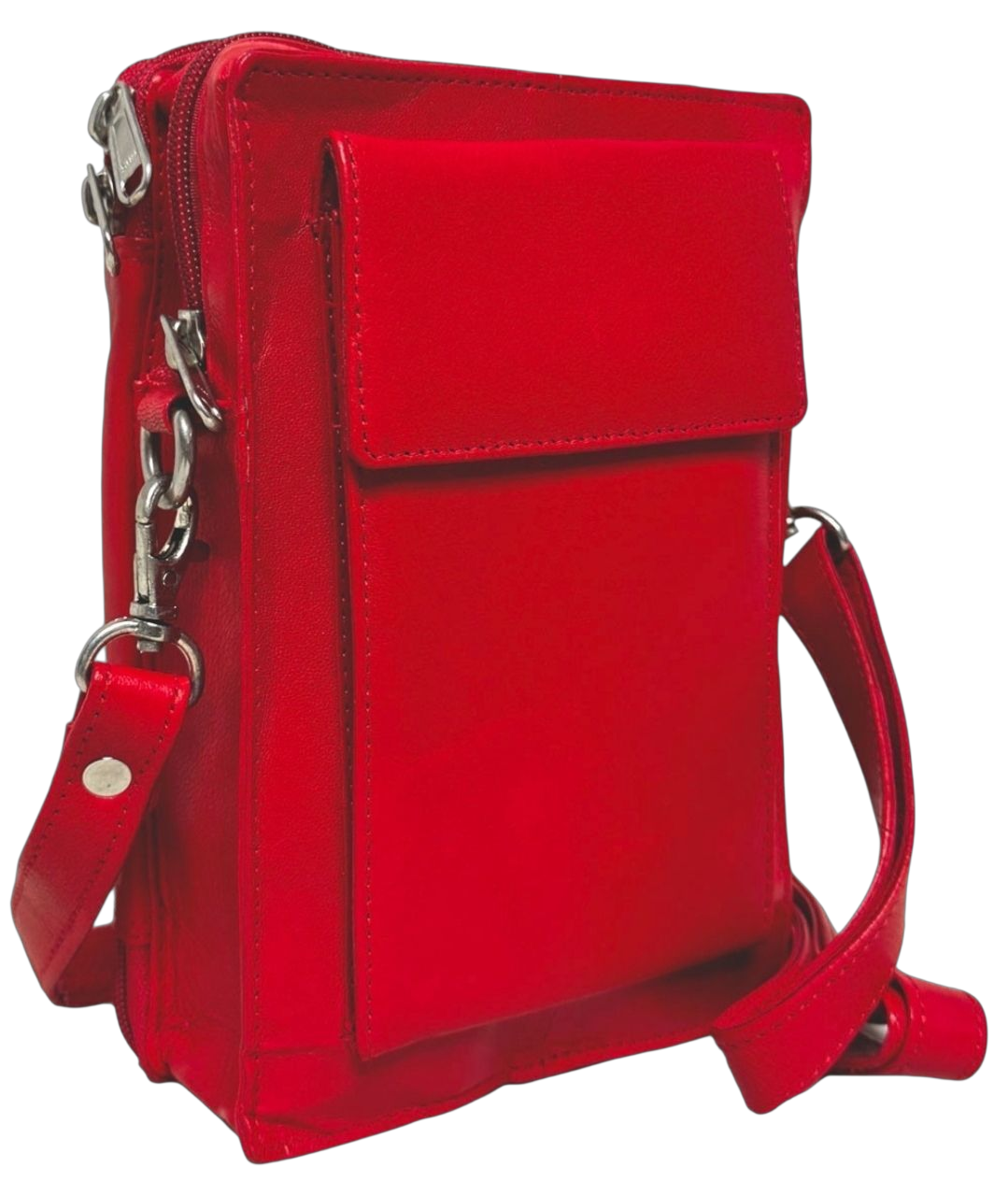 Genuine Leather Shoulder Messenger Organizer Bag