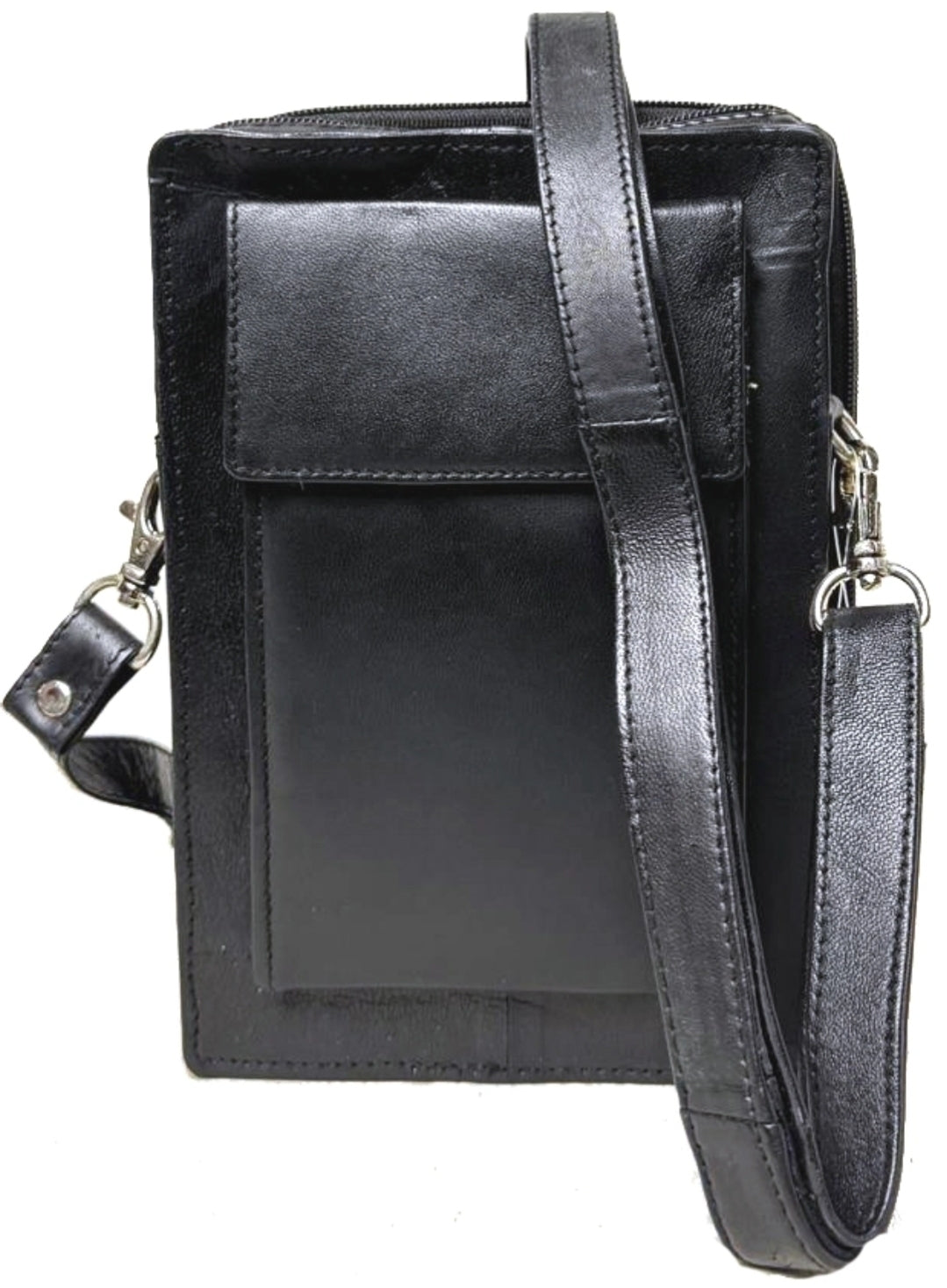 Genuine Leather Shoulder Messenger Organizer Bag