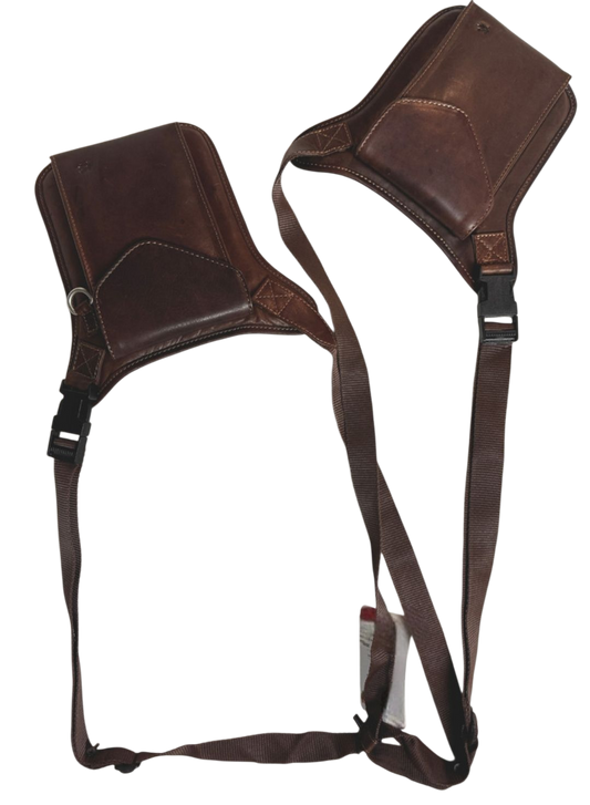 Anti-Theft Genuine Leather Two-Sided Underarm Holster Bag