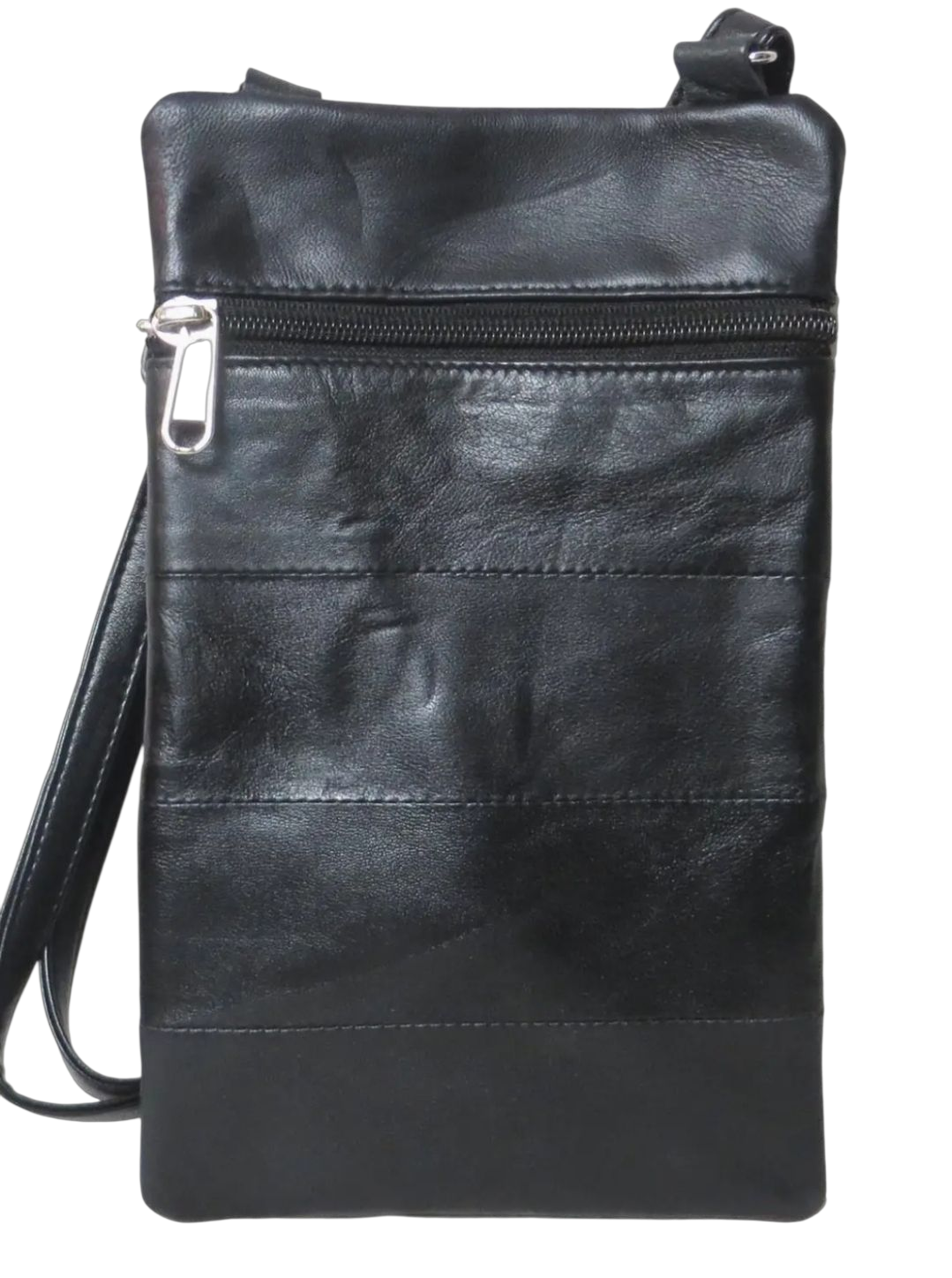 Genuine Leather Women's Slim Cross Body Passport Bag
