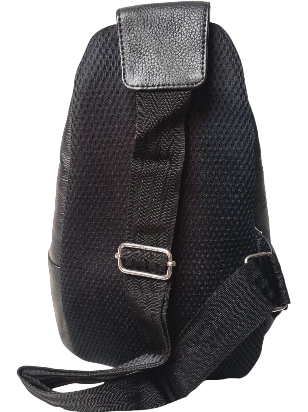 Two-Toned Genuine Leather Cross Body Sling Bag