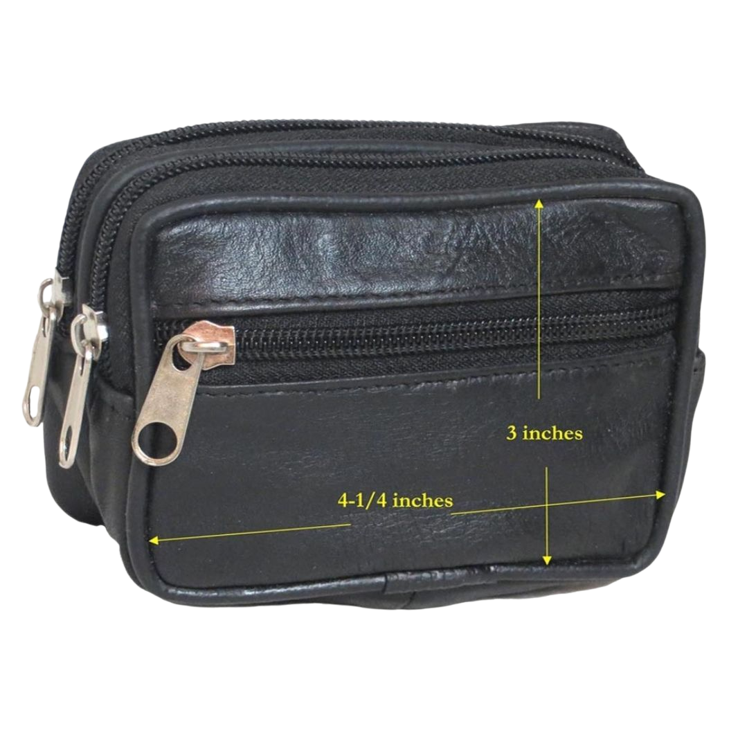 Genuine Leather Multi Purpose Belt Pouch