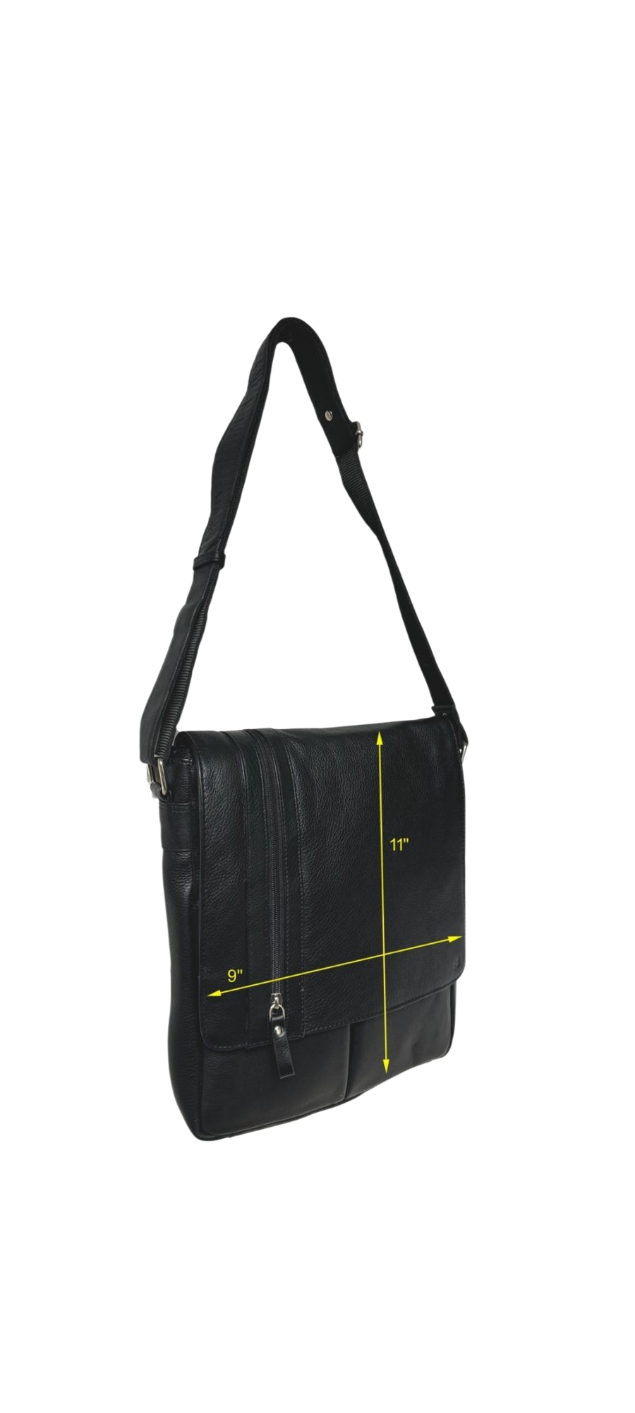 Genuine Leather Vintage Look Messenger Bag