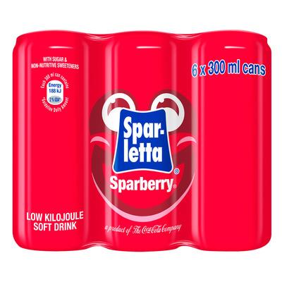 6 Pack - Sparletta Sparsberry 300ml