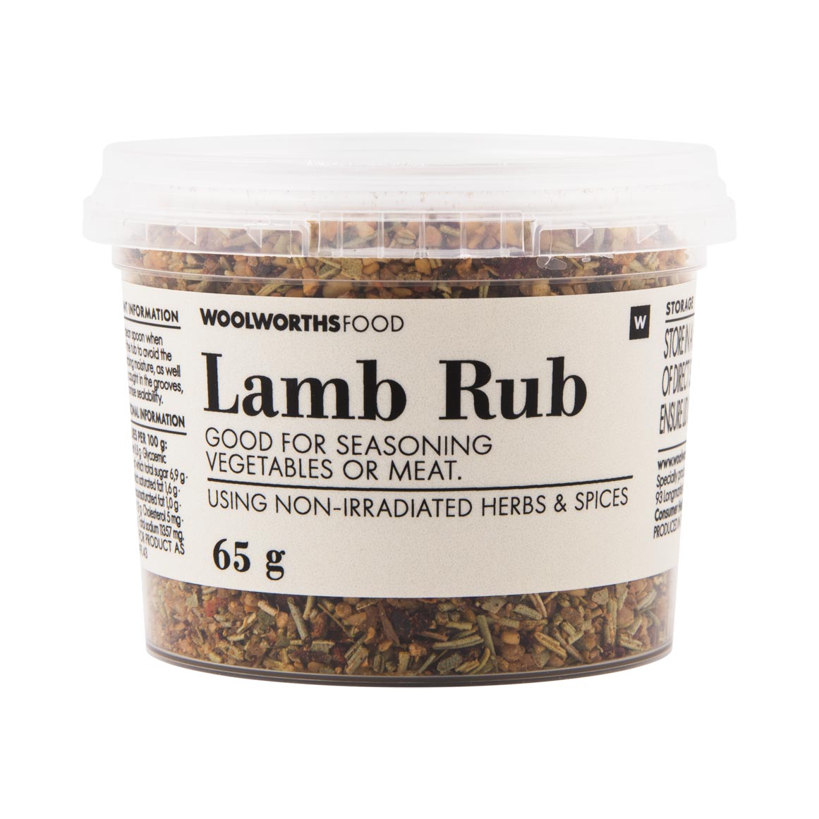 Woolworths Lamb Rub, 65g